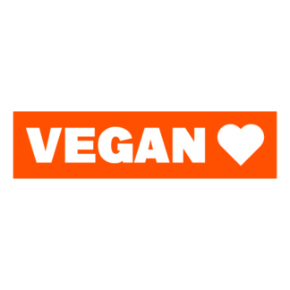 Vegan Decal (Orange)